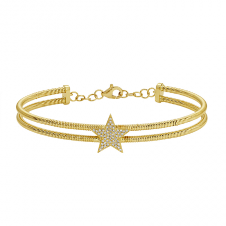 OMEGA CHAIN STAR DIAMOND BANGLE