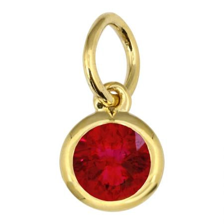 RUBY NECKLACE CHARM BIRTHSTONE (JUL)💎