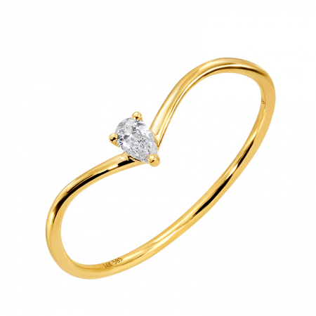 PEAR SHAPE DIAMOND RING💎
