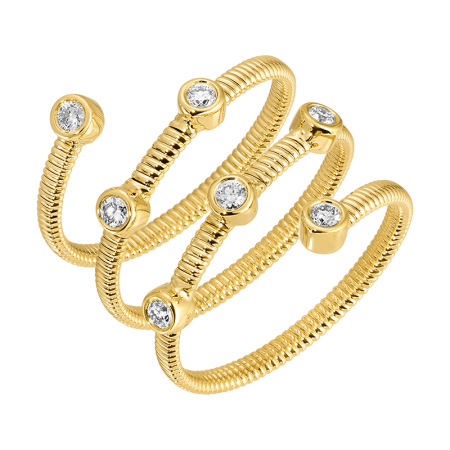 SKINNY OMEGA CHAIN DIAMOND RING💎