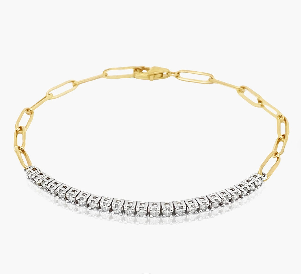 HALF DIAMOND TENNIS BRACELET💎