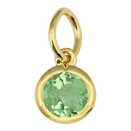 PERIDOT NECKLACE CHARM BIRTHSTONE (AUG)💎
