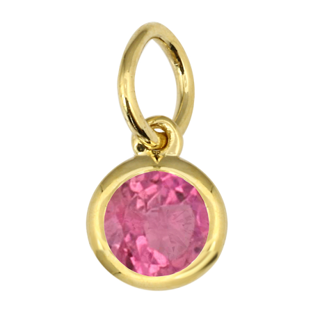 PINK TOURMALINE NECKLACE CHARM BIRTHSTONE (OCT)💎