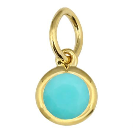 TURQUOISE NECKLACE CHARM BIRTHSTONE (DEC)💎