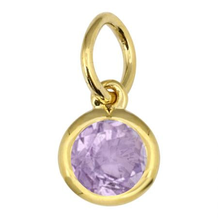 AMETHYST NECKLACE CHARM BIRTHSTONE (FEB)💎