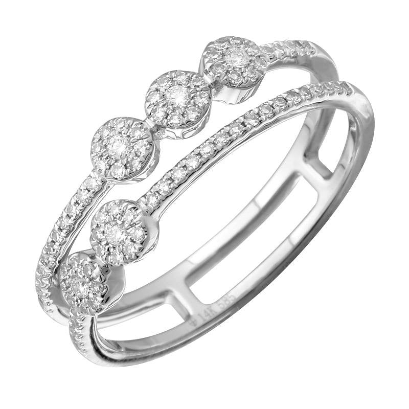 DOUBLE ROW CIRCLE RING