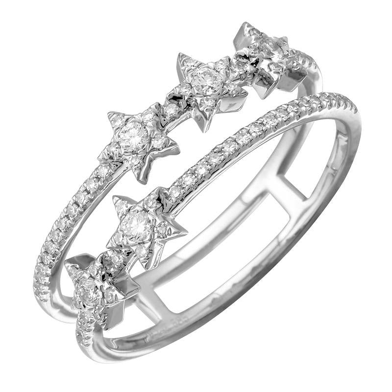 DOUBLE ROW STAR RING
