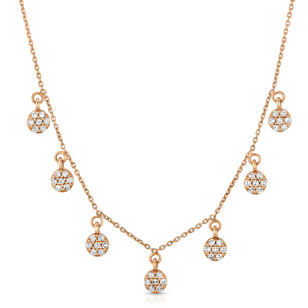 14KT ROSE GOLD WITH DIAMONDS CAMILA NECKLACE